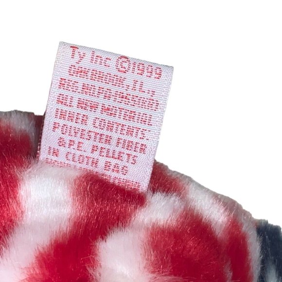 TY Beanie Buddy SPANGLE the American Patriotic Bear 14 inch - Picture 9 of 9